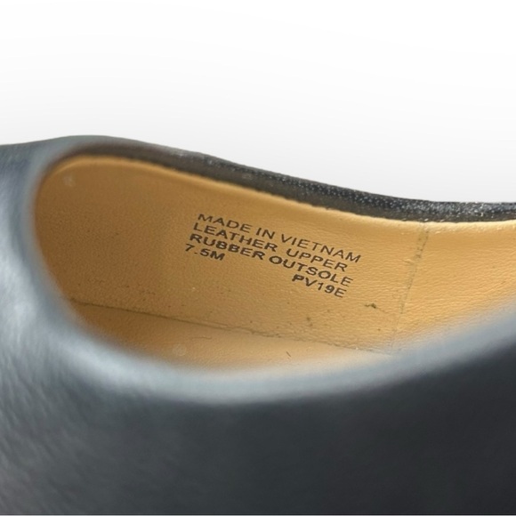 Michael Kors Dorothy Black Leather Pumps Pointed Toe High Heels 7.5 - Picture 9 of 11